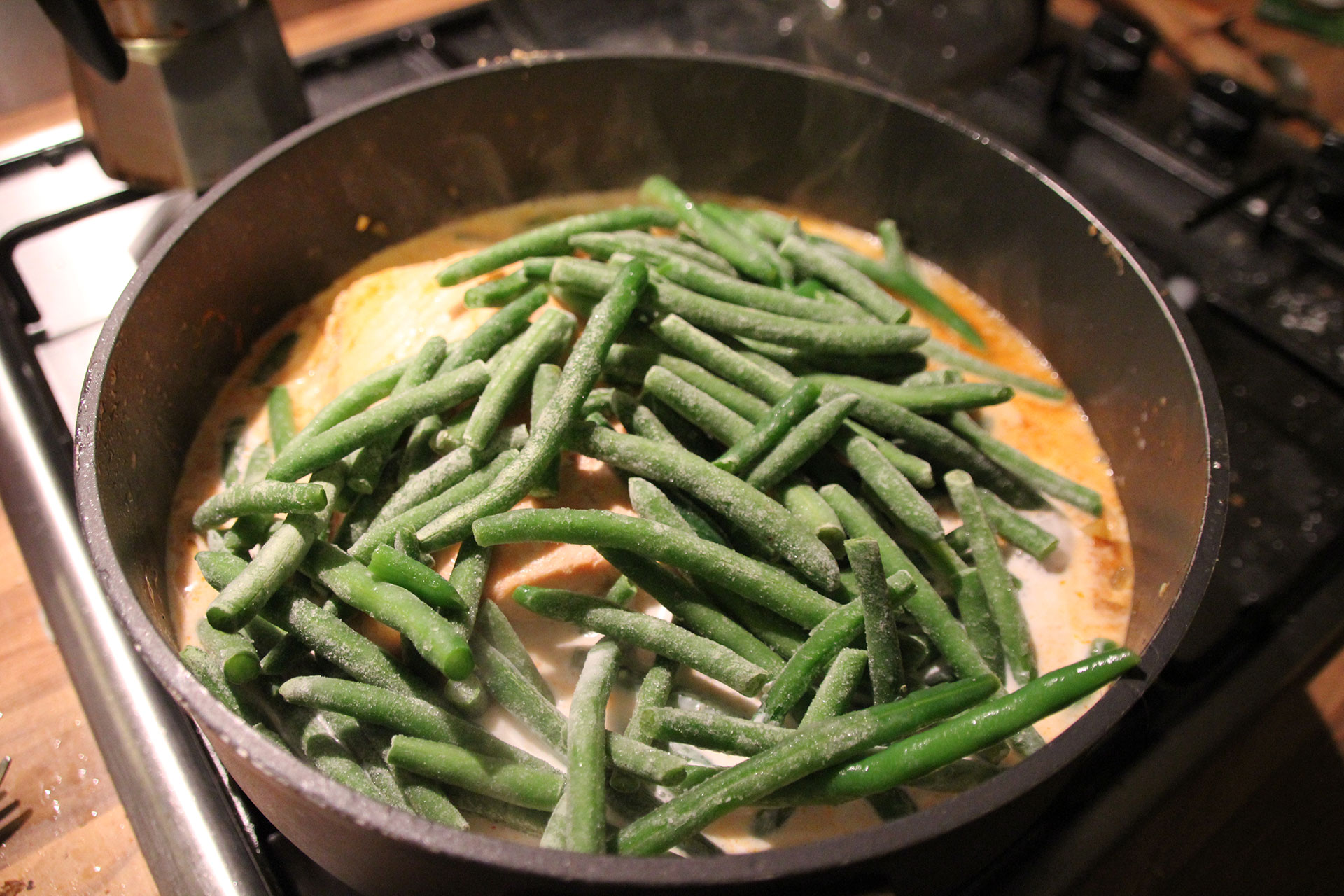 Add your green beans