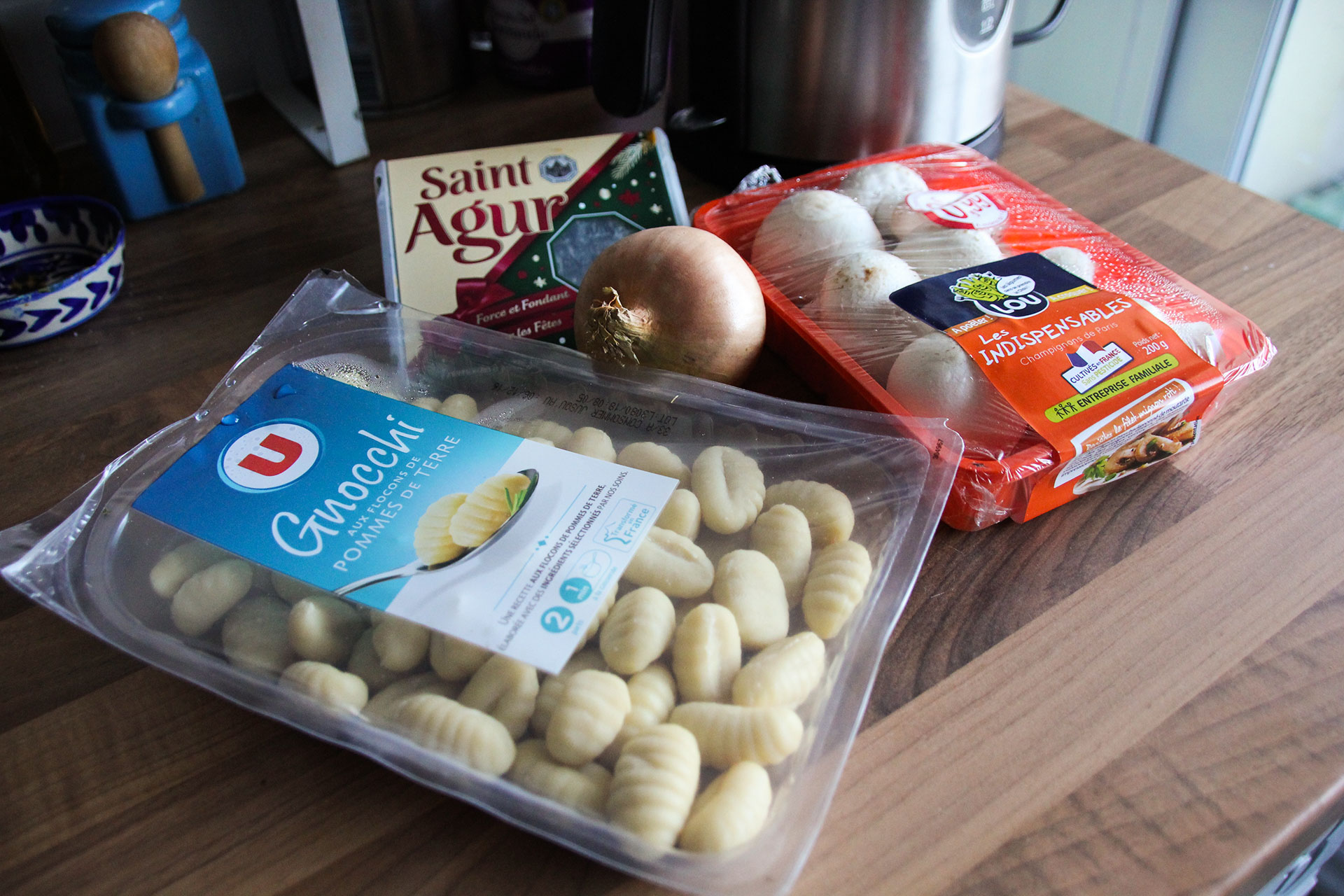 Gnocchi with Blue Cheese Ingredients