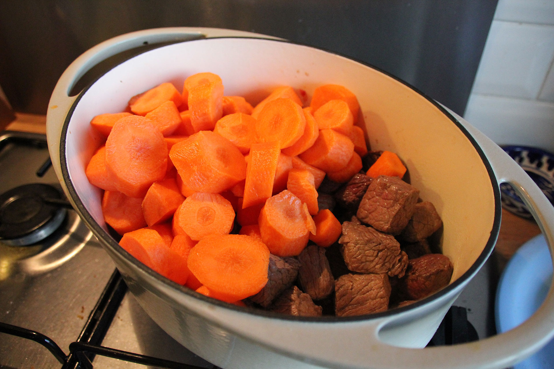 Carrots and meat