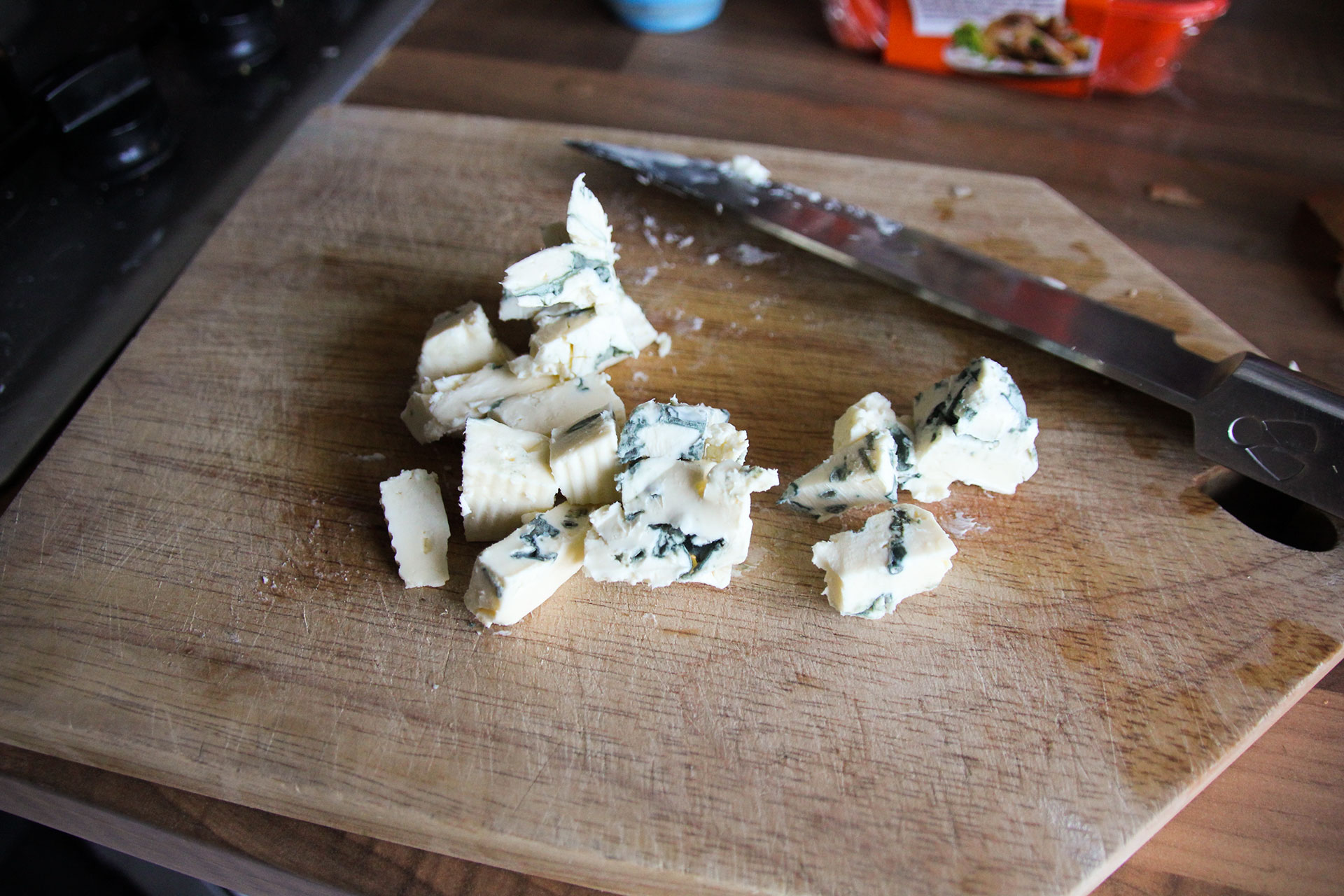 Chopped blue cheese