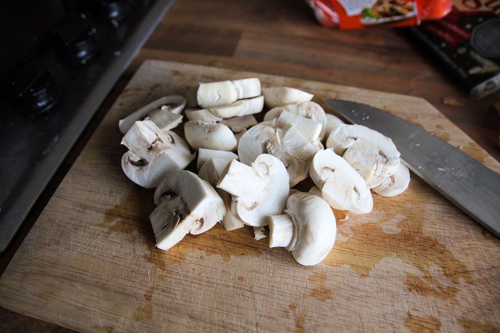 Chopped mushrooms