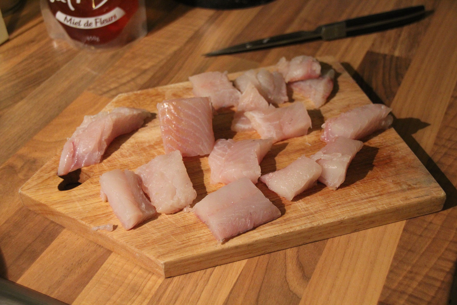 Cut Your Fish into small chunks