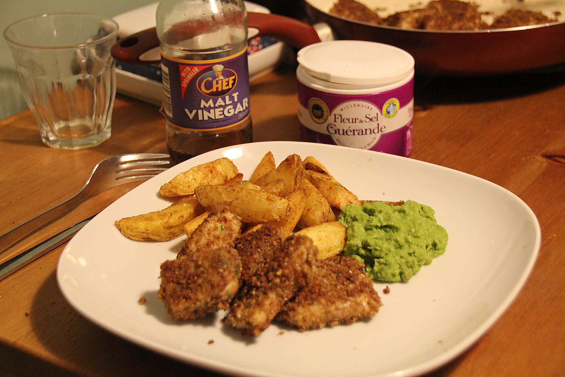 Fish Fingers With Malt Vinegar