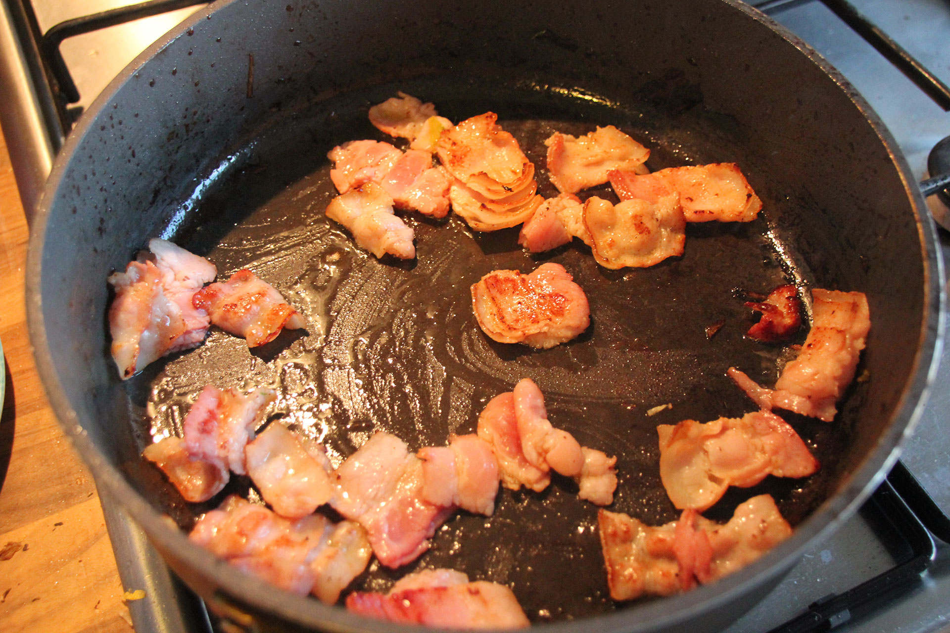 Fried bacon