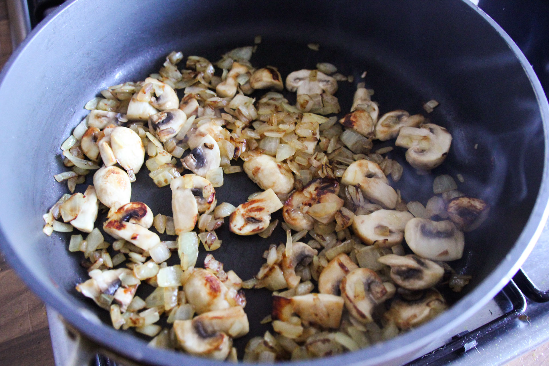 Fry your mushrooms