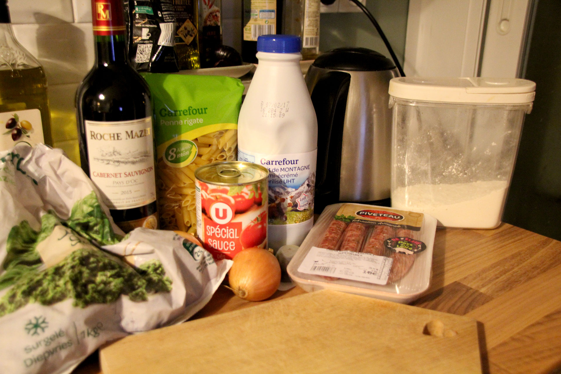 Pasta Bake Ingredients