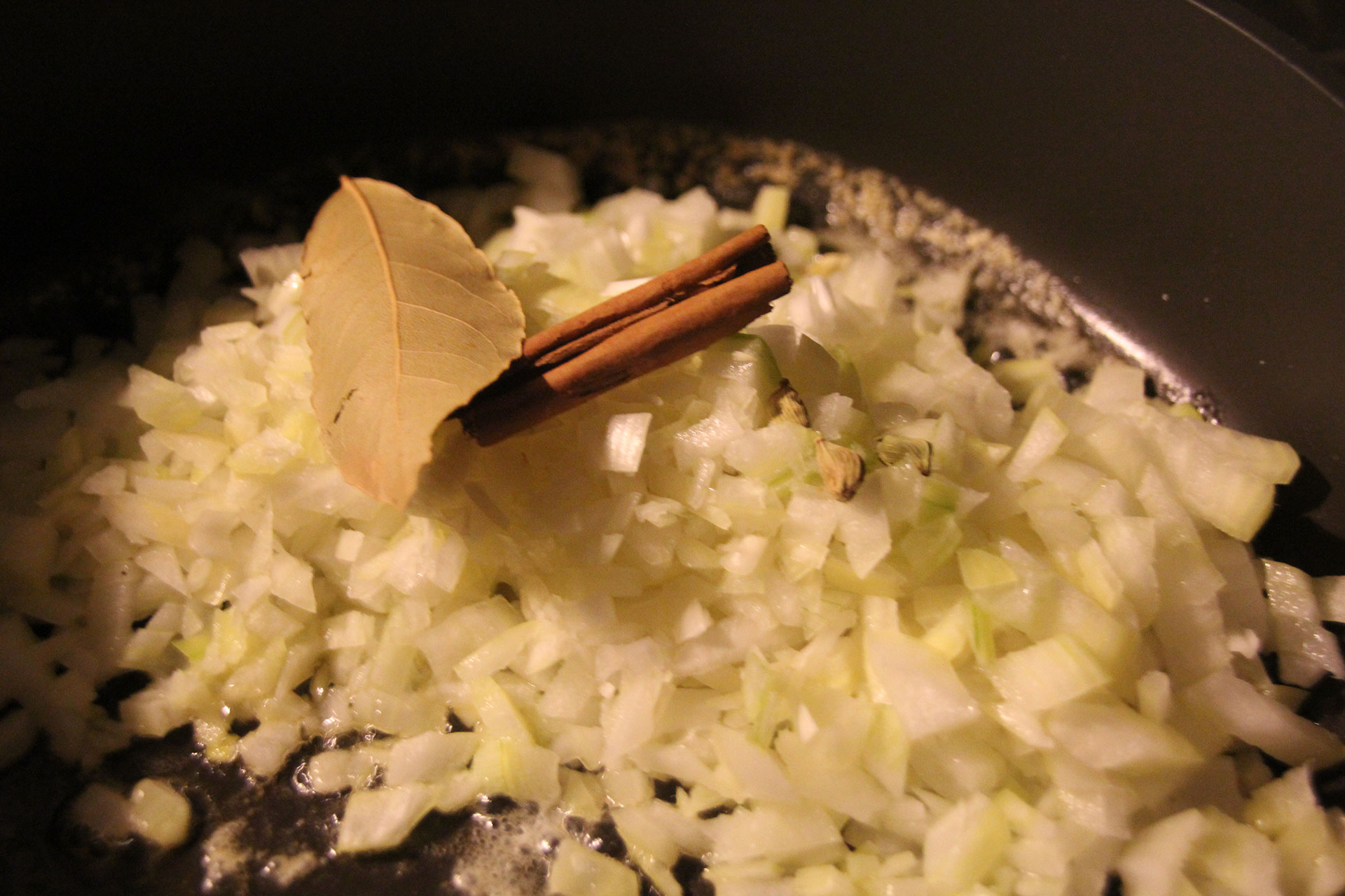 Finely chop your onions